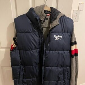 Reebok Blue Puffer Vest